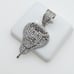 925 Sterling Silver Plated CZ Pendant, INUS1BR061