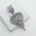 925 Sterling Silver Plated CZ Pendant, INUS1BR061