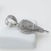925 Sterling Silver Plated CZ Pendant, INUS1BR061