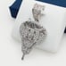 925 Sterling Silver Plated CZ Pendant, INUS1BR061