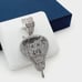 925 Sterling Silver Plated CZ Pendant, INUS1BR061