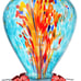 Blown Glass Hummingbird Feeder for Outdoors Hanging 34OZ Comet