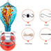 Blown Glass Hummingbird Feeder for Outdoors Hanging 34OZ Comet
