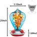 Blown Glass Hummingbird Feeder for Outdoors Hanging 34OZ Comet