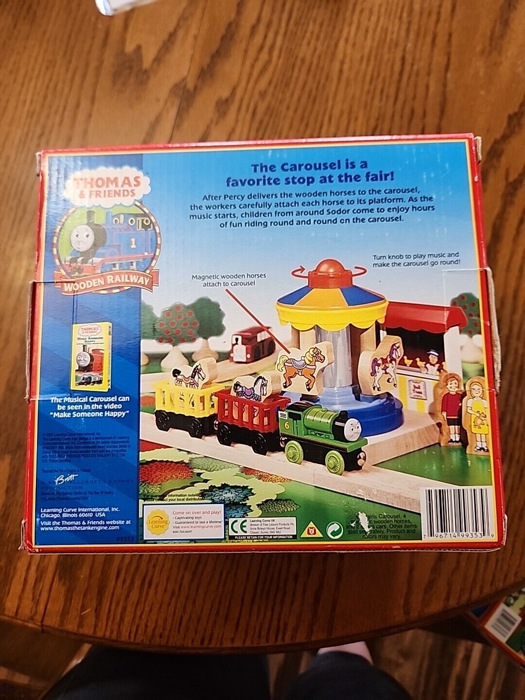 Thomas & Friends Wooden Railway - MUSICAL CAROUSEL in Orig Box, 2002 VHTF