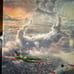 Thomas Kinkade Tinker bell wrapped Disney Canvas print signed with COA