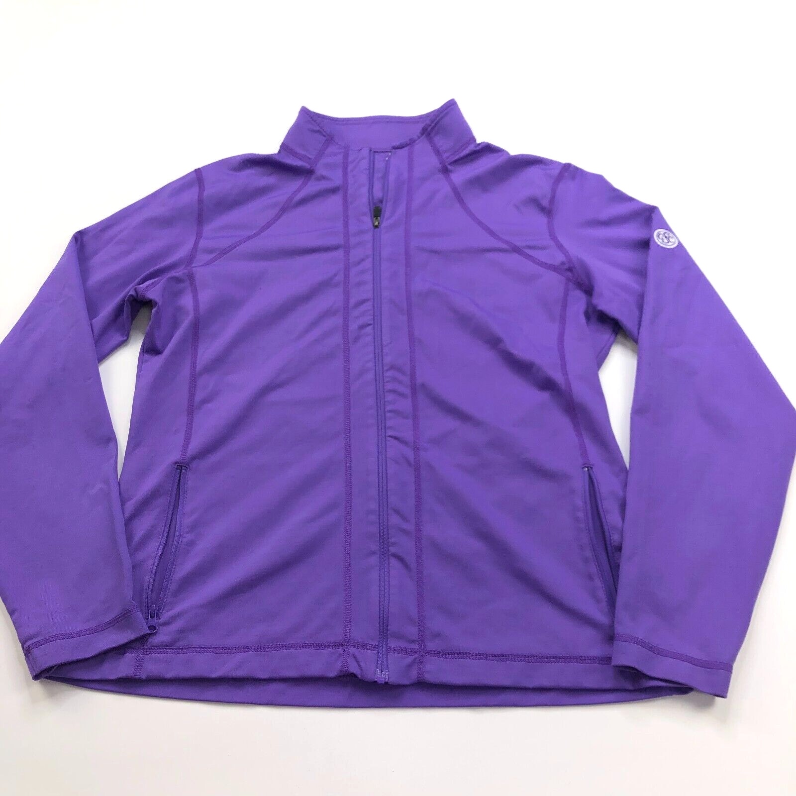 FootJoy FJ Medium Purple MINT Full Zip Womens Golf Long Sleeve Mock Neck Jacket