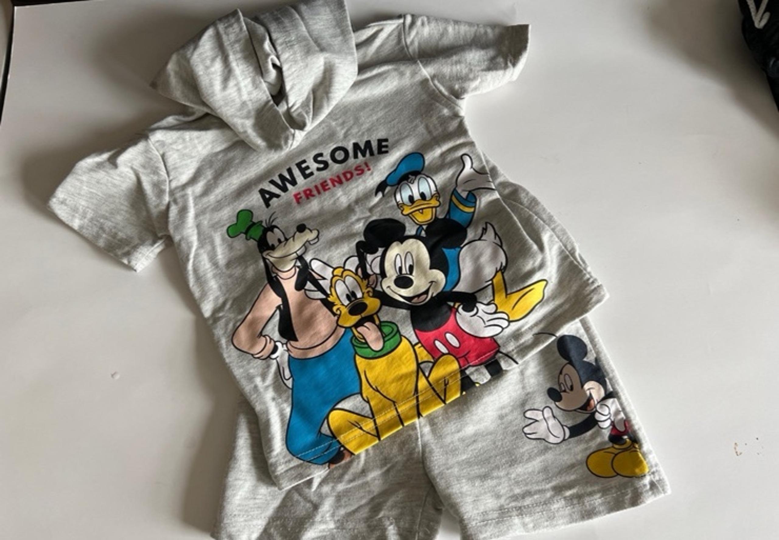 Disney Mickey Mouse and friends shirt and short set