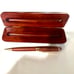 Vintage. Elegant Wooden Pen with Decorative Wooden Box