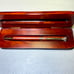 Vintage. Elegant Wooden Pen with Decorative Wooden Box
