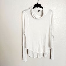 Free People We The Free Kristina Thermal Top Drippy Cowl Neck Long Sleeve sz M