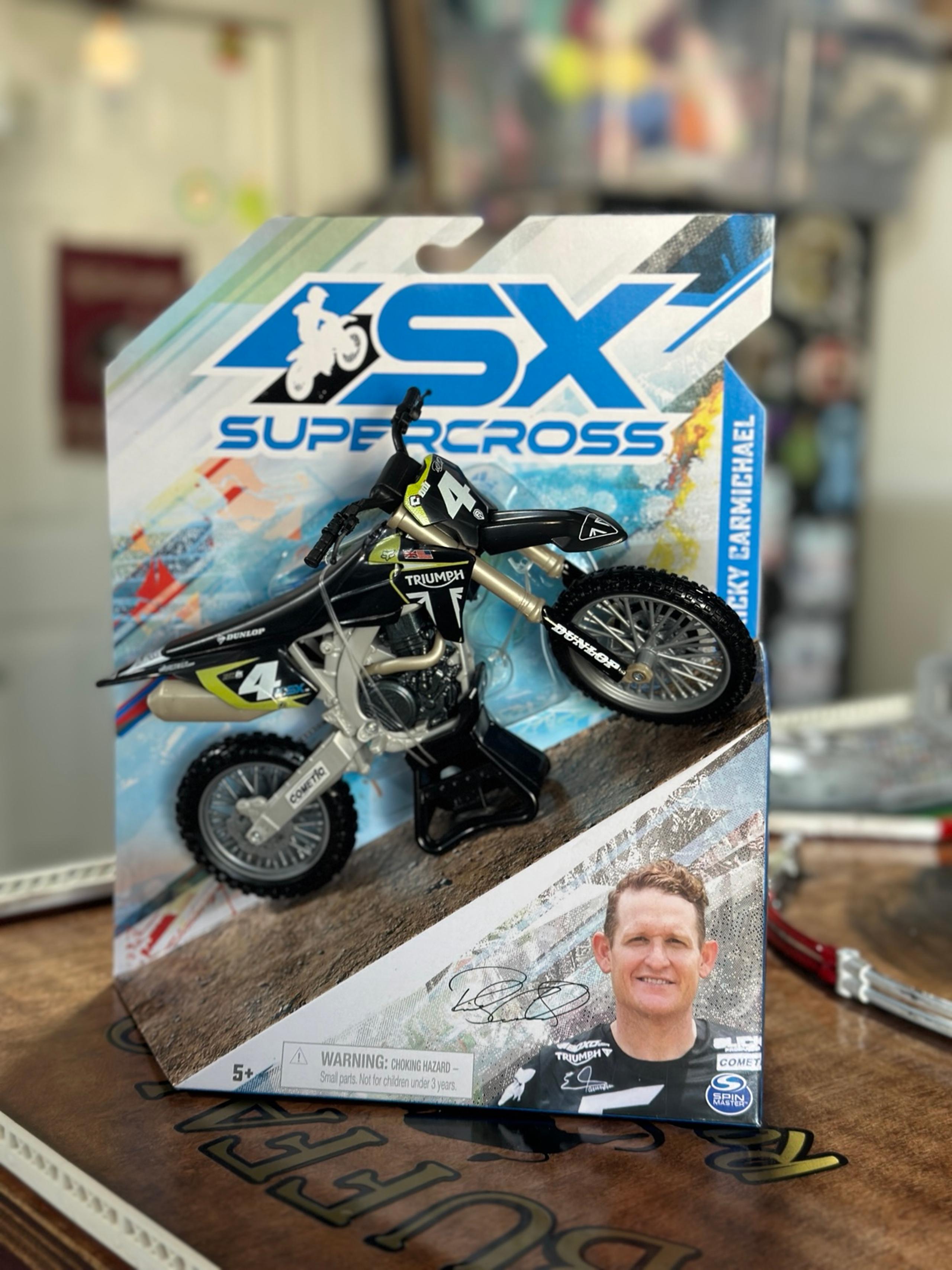 Ricky Carmichael 1/10 scale Triumph Supercross Bike RARE