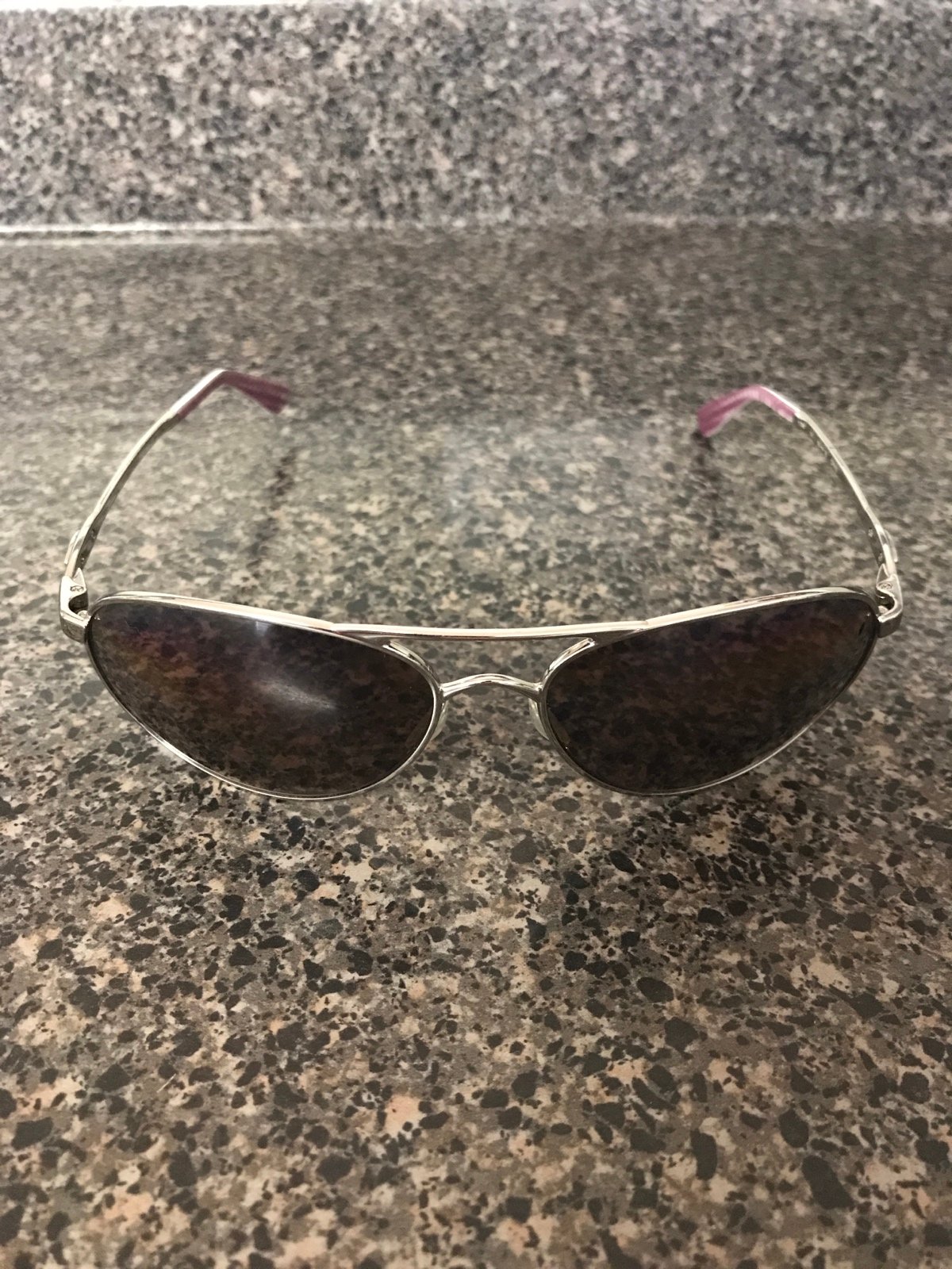 Oakley Silver and Lavender Aviator Sunglasses 60/16/150