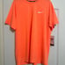 NEW Nike Mens Swim Shirt Tee Orange Dri Fit UPF 40+ Size MEDIUM