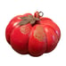 Hobby Lobby 2020 Set Of 3 Ceramic Pumpkin Gourds w/Metal Leaves Thanksgiving