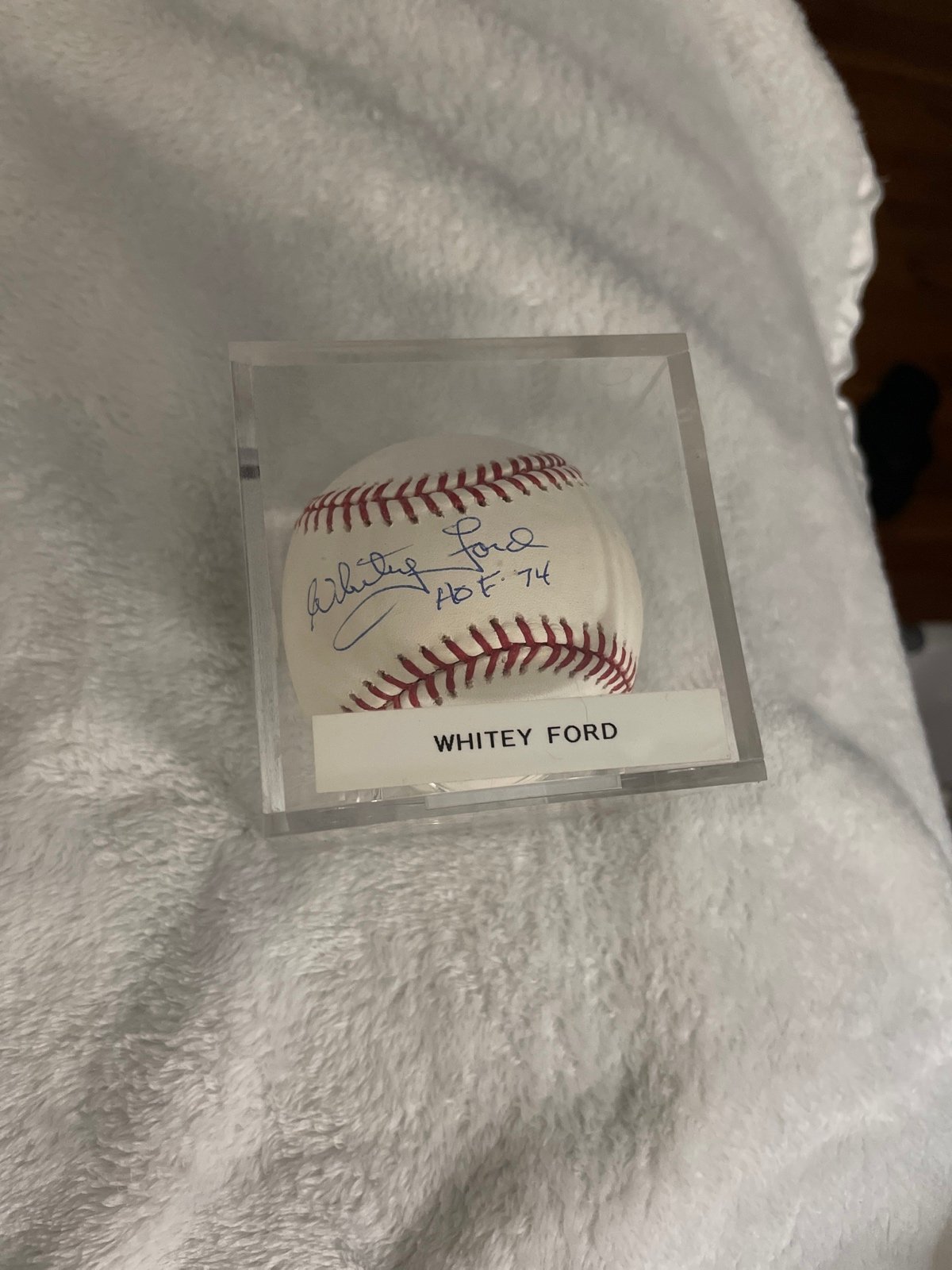 Whitey Ford Signed Baseball