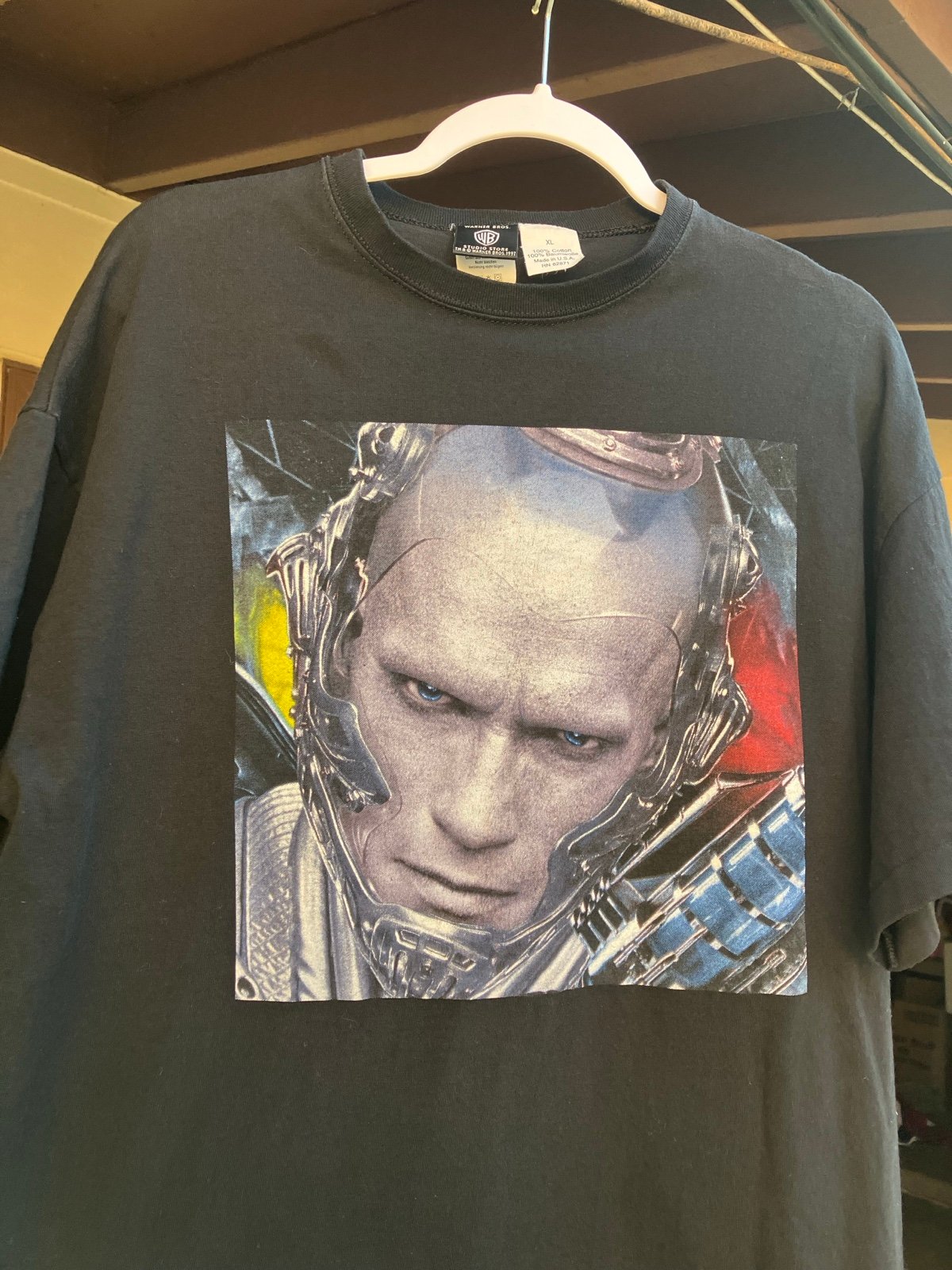 Vintage 1997 Batman & Robin Mr Freeze Shirt size XL