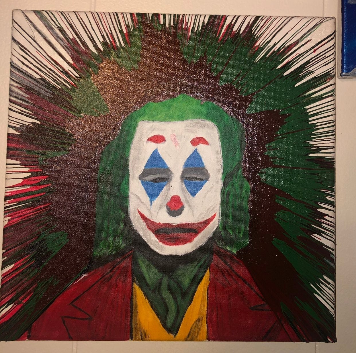 Joker 12x12 inch painting