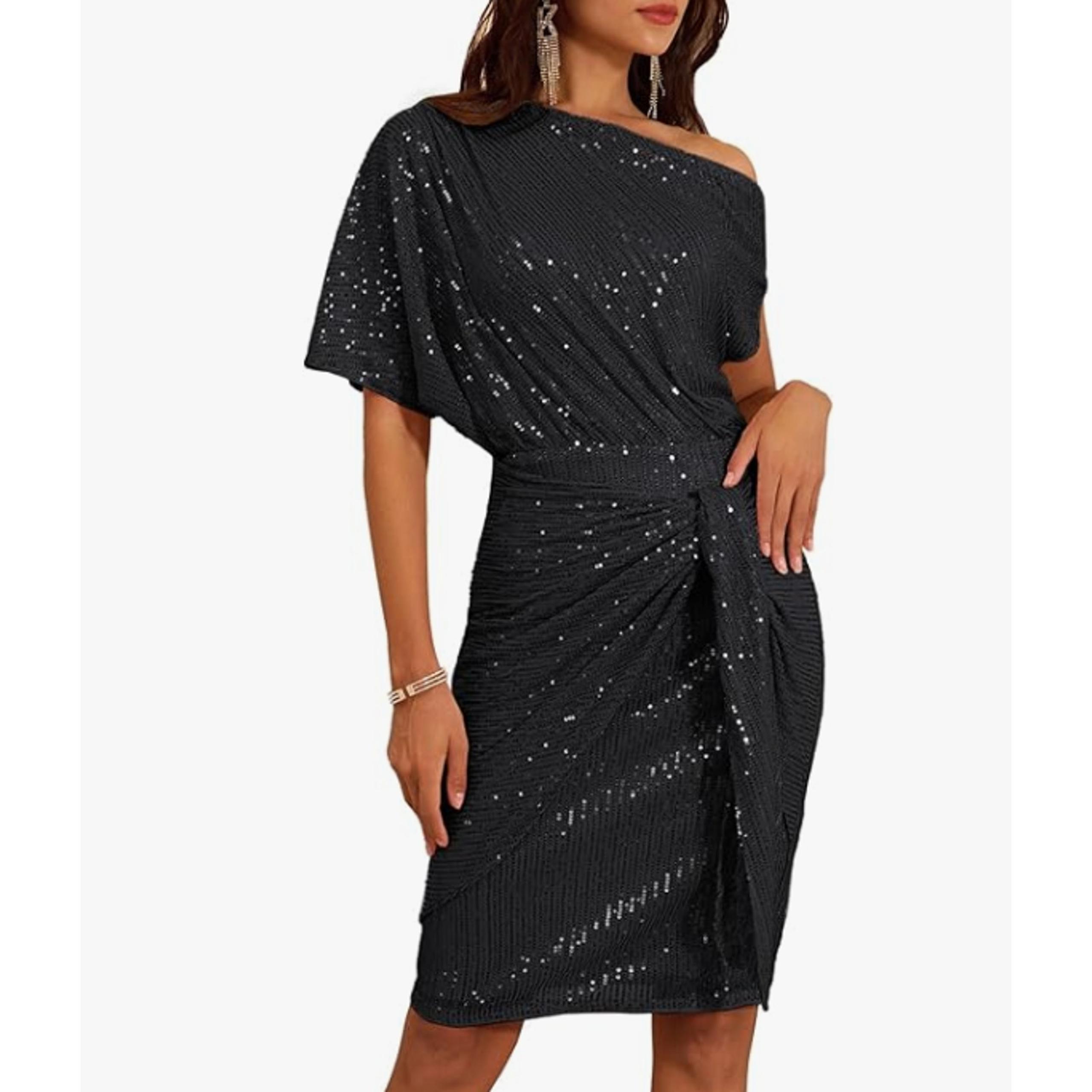 Grace Karin Sequin Glitter Off The Shoulder Cocktail Party Dress NWT Size 2XL