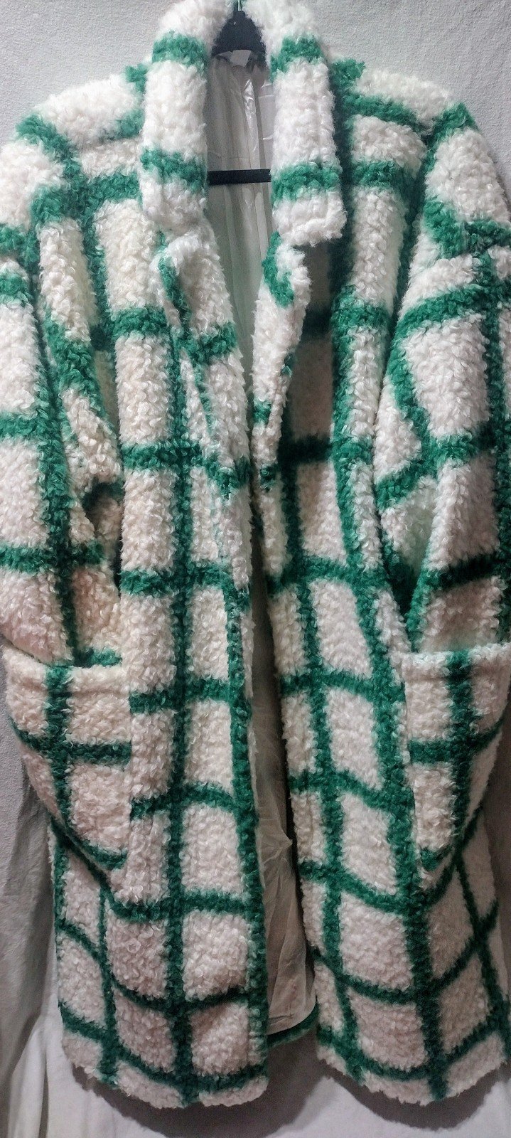 Sassy Green/White Woman's Dress Coat sz2XL