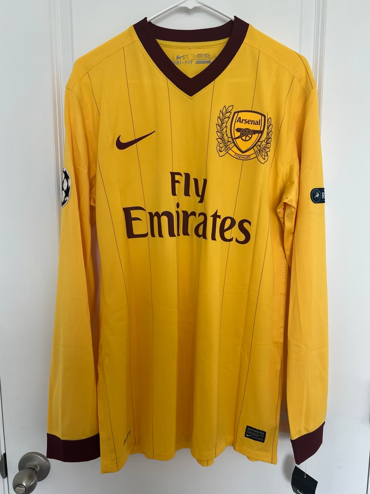 Arsenal 3rd jersey 2011/2012 Henry Champions League Sz L