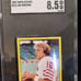 1982 Topps Joe Montana Sticker Graded SGC NM-MT+ 8.5 Montana 2nd Year Football