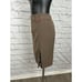 Xoxo Collection Brown Pinstriped Straight Knee Length Vtg 90's Women's Size 9/10