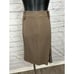 Xoxo Collection Brown Pinstriped Straight Knee Length Vtg 90's Women's Size 9/10