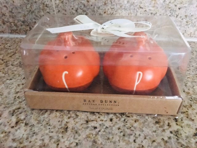 Rae Dunn Salt and Pepper Shakers Pumpkins