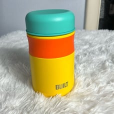 BUILT 16oz Vacuum Insulated Double Wall Citrus Sunrise Stripe Food Jar