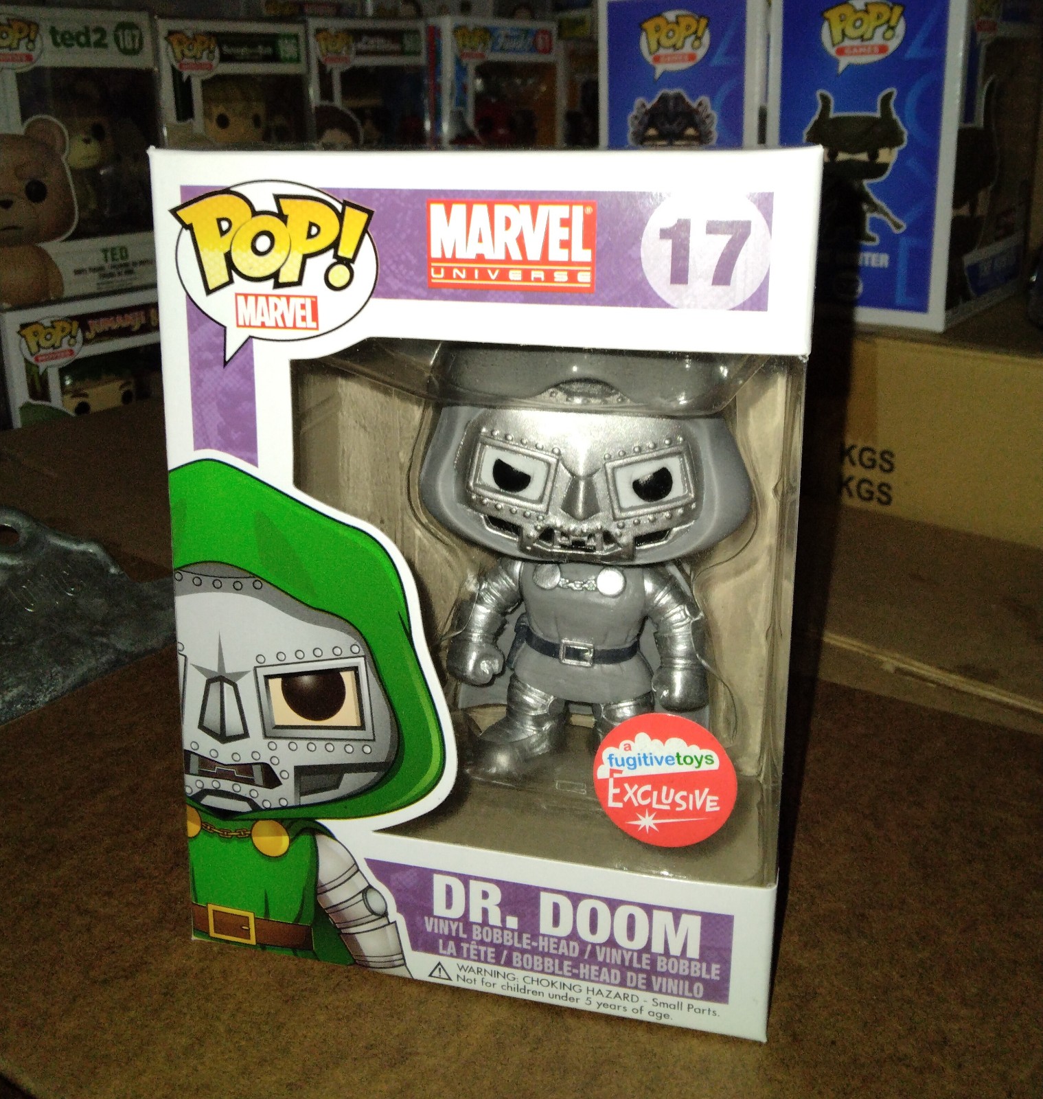 Funko Pop Marvel Universe - Dr Doom #17 (fugitive toys) Vaulted/retired Rare