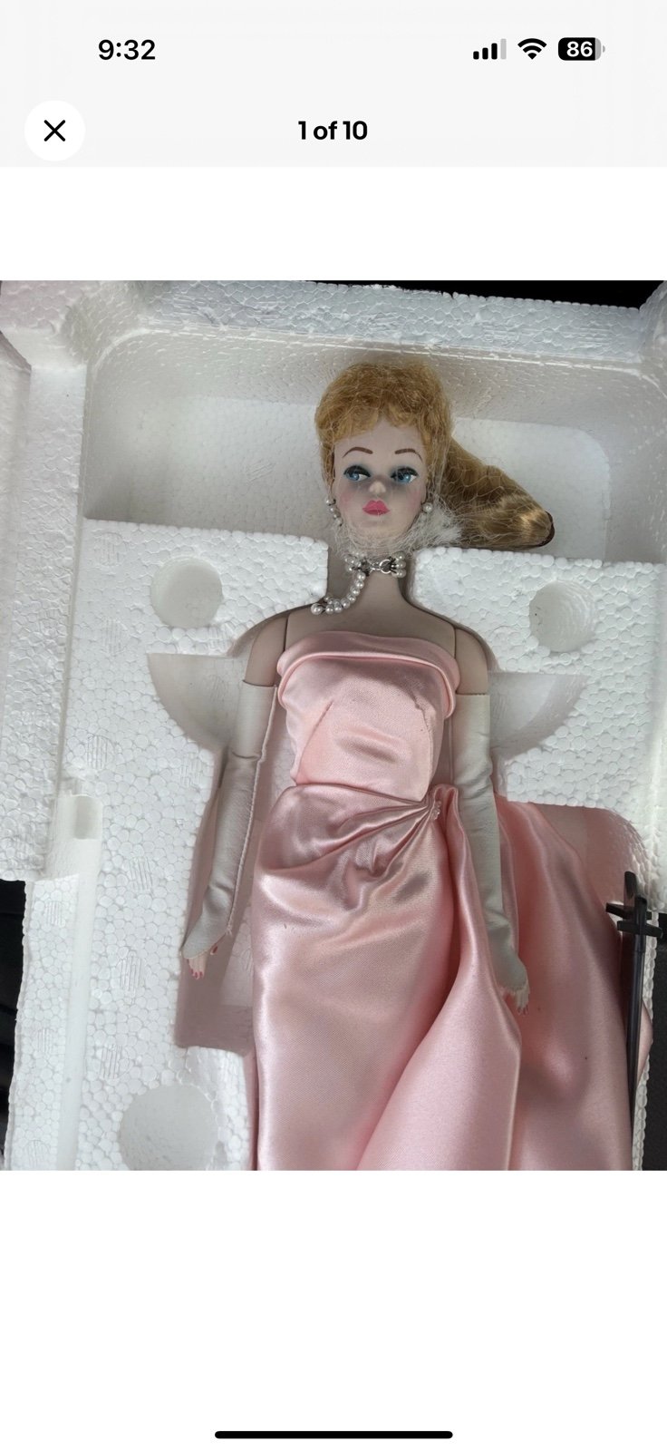 Enchanted Evening 1960 Barbie Porcelain Doll Barbie Porcelain Collection 1987 PP