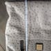 Dooney & Bourke Ostrich Collection Charleston Tote Gray Black Leather Zip Top