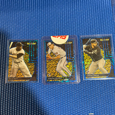 2024 Topps Update 3 Card LOT Black Gold BLUE parallel HOLLIDAY LAWLAR MAYS