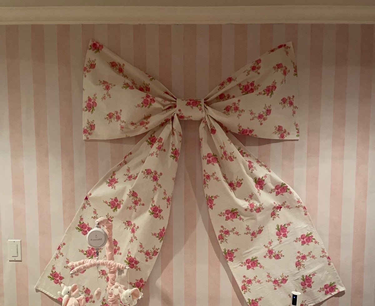 Giant oversized lsf bow wall decor