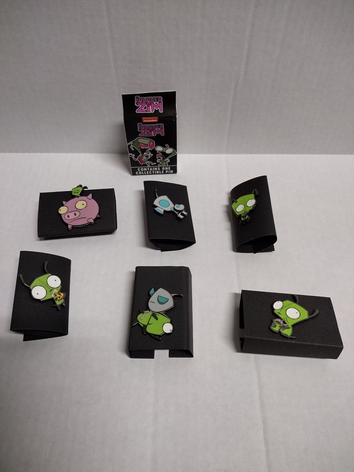 New Invader Zim Blind Box Enamel Pin Complete Set