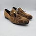 Aldo NWOT Boomer Men's Slip-On Textured Shoes Tassels Almond Toe Brown Size 8