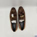 Aldo NWOT Boomer Men's Slip-On Textured Shoes Tassels Almond Toe Brown Size 8