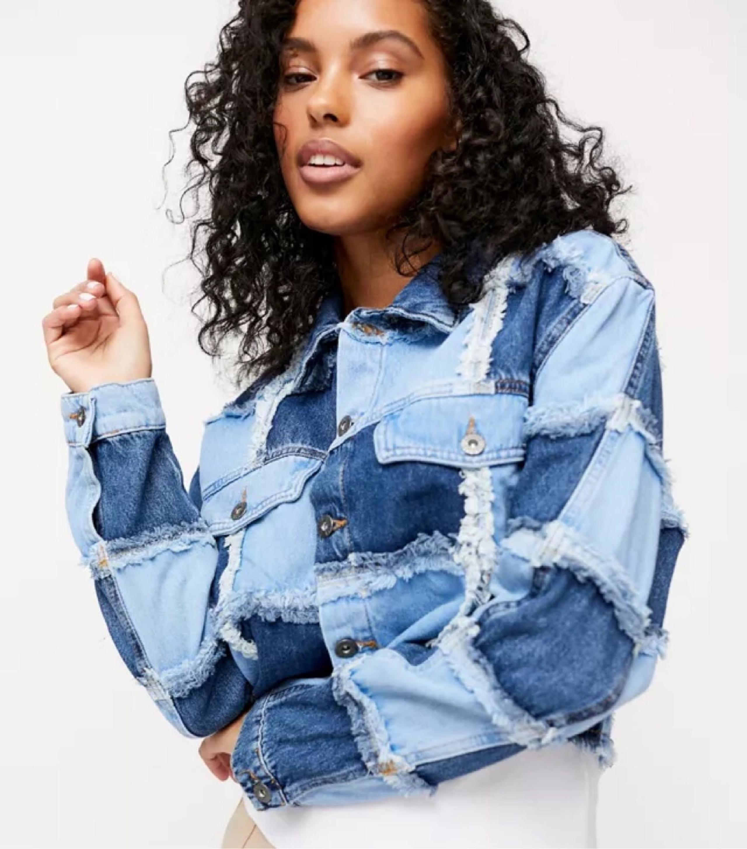 Women’s Urban Outfitters Patchwork Denim Jean Jacket Size Small