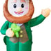 4 Feet Inflatable St Patrick's Day Decoration, Blow Up Leprechaun with Green Hat