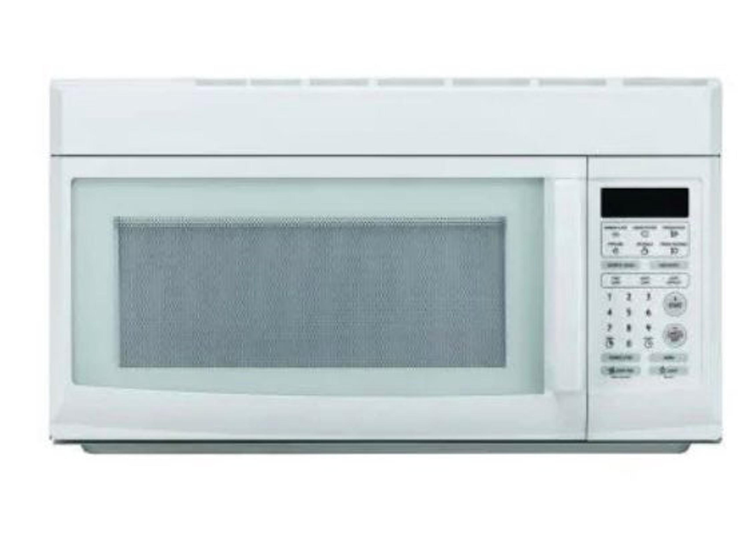 White over-the-range Microwave Oven