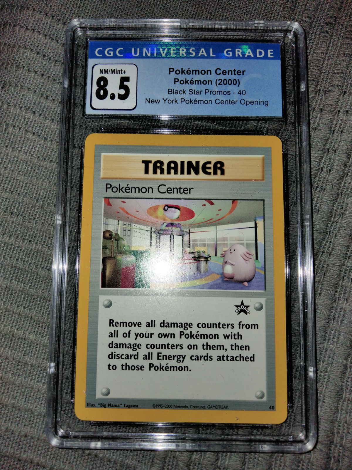 RARE Pokemon Center WOTC promo 40 CGC