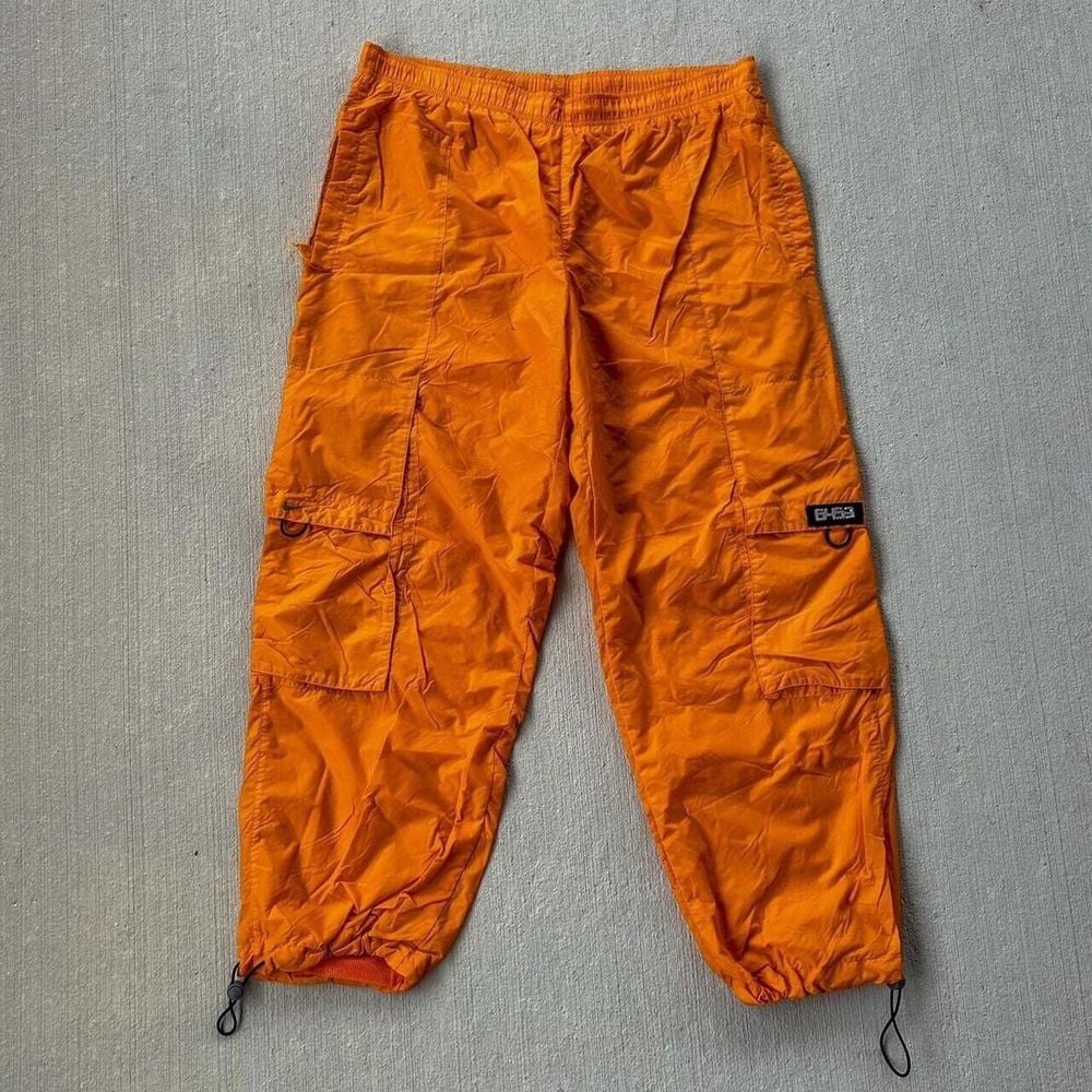 Vault Y2K 00's Nike Premium Basketball Cargo Loose Fit Pants Orange Mens XL
