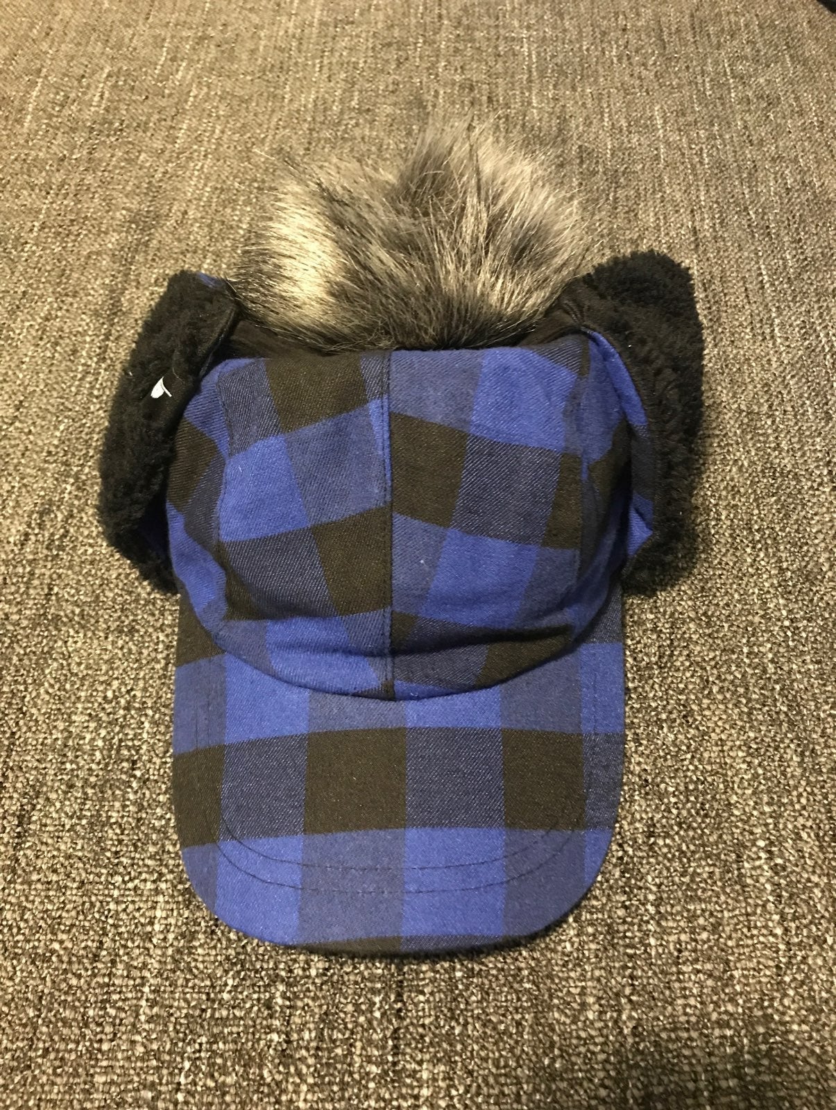 Brimmz blue plaid bomber - child