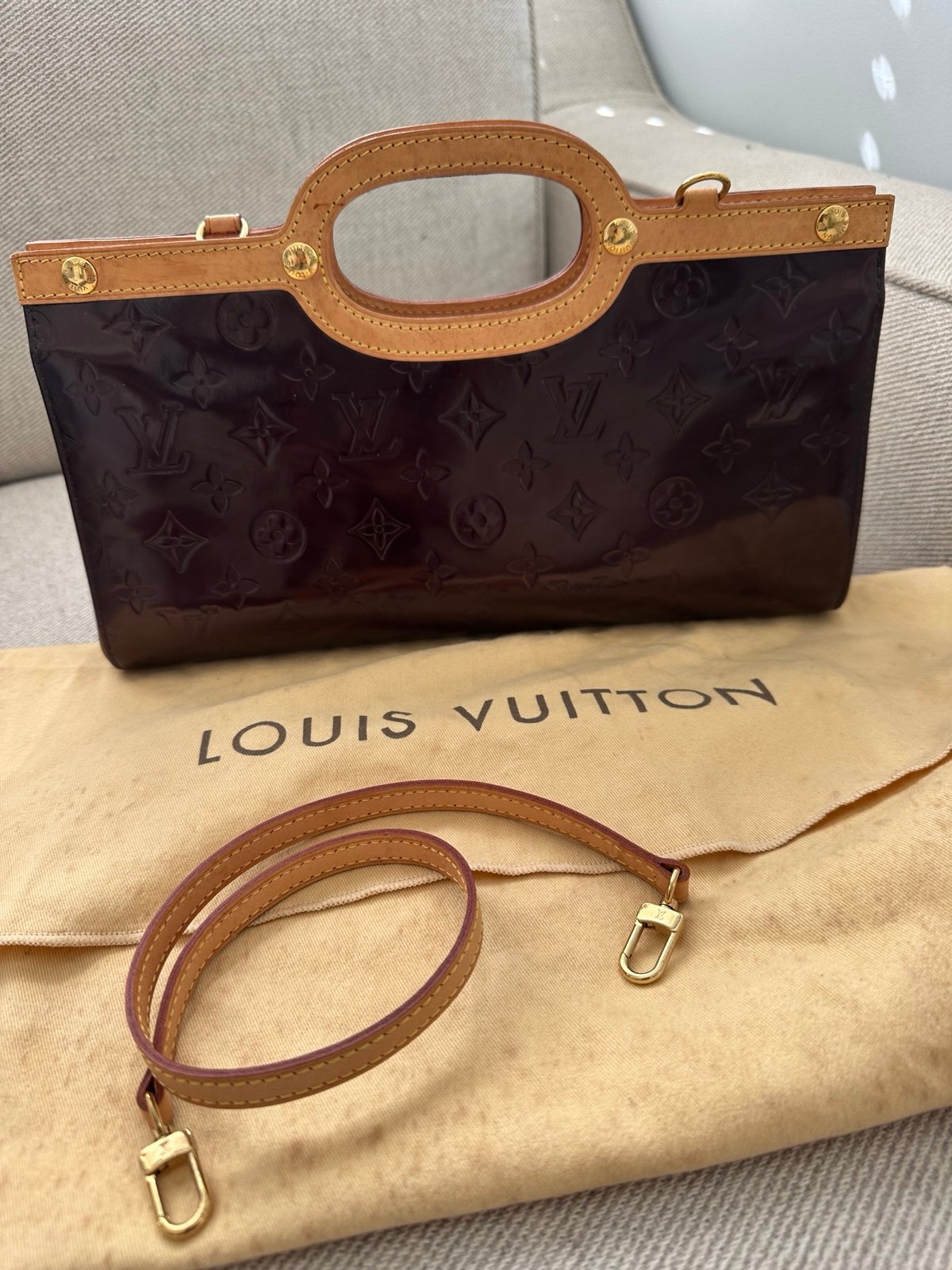 Louis Vuitton Roxbury Drive Handbag Monogram Vernis