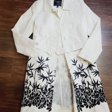 Talbots off white belted trench coat
