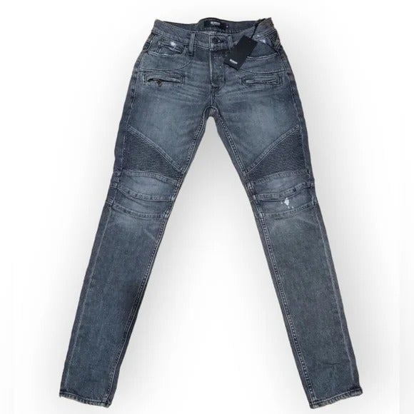 NWT Men's Hudson Jeans Blinder V2 Distressed Ribbed Stretch Skinny Jeans 28