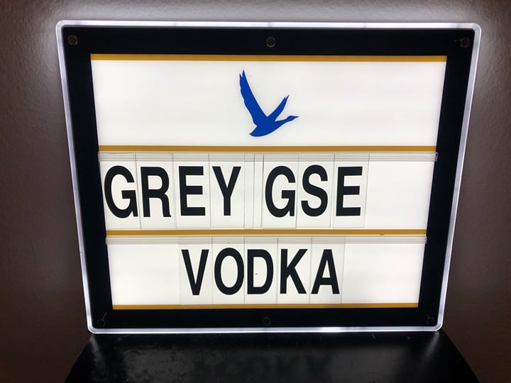 Grey Goose Vodka LED Bar Sign Marquee Lighted Sign