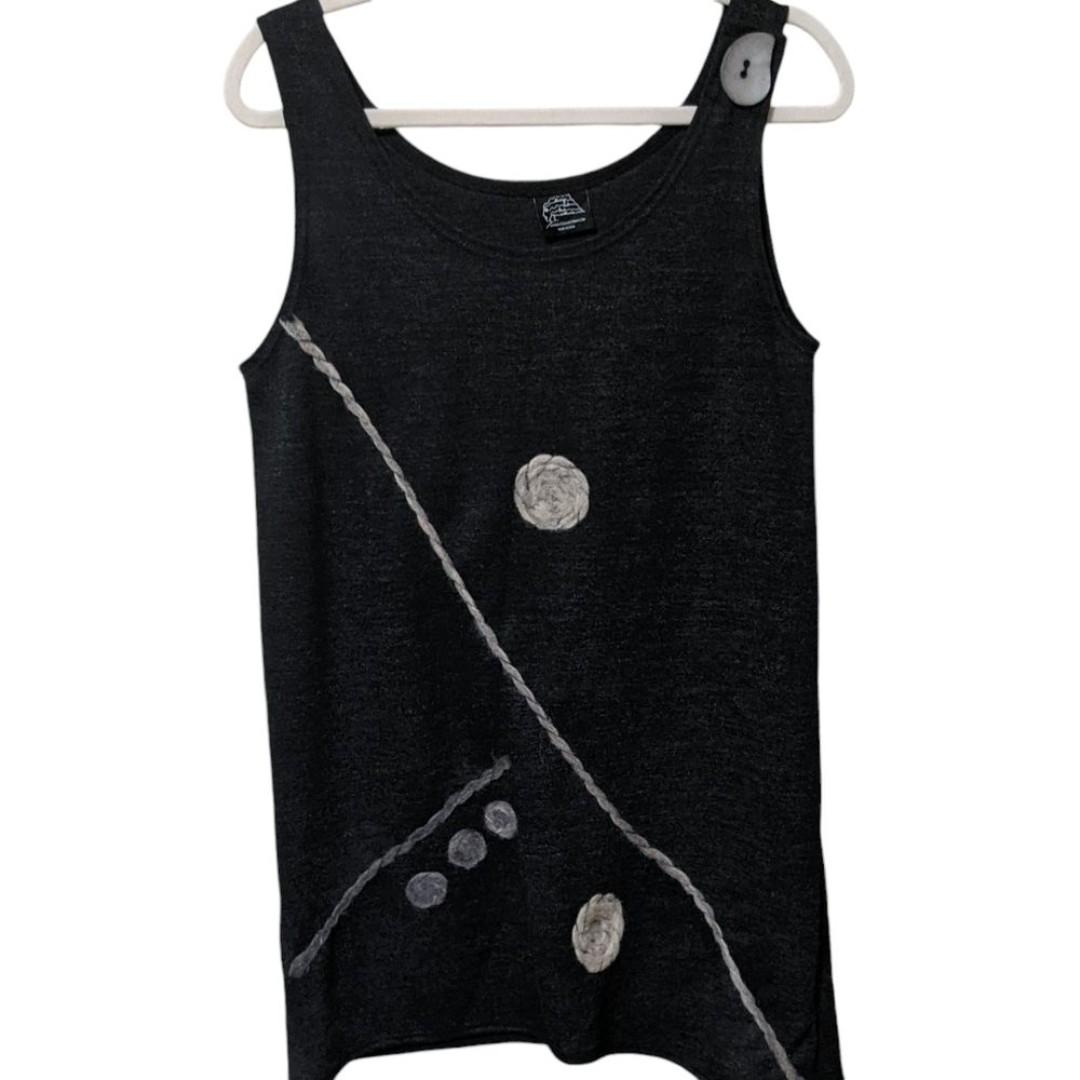 Living out loud with Mia wool Medium dress art to wear texture teacher tunic
