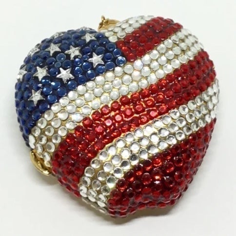 NEW Estée Lauder Patriotic USA Gemstone Flag Apple Lucidity Compact Powder